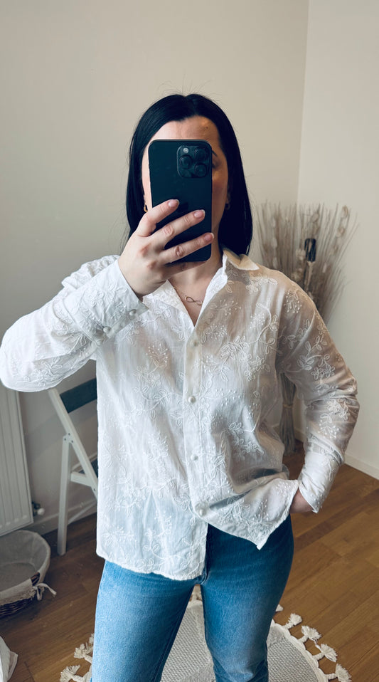 Chemise Blanche Brodé